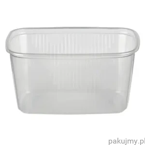 Pojemnik 250ml prostokątny bezbarwny bez pokrywki 100 szt.