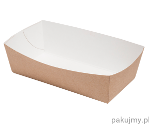 Tacki na frytki z papieru 4,5 x 7 x 14 cm 100 szt. (1)