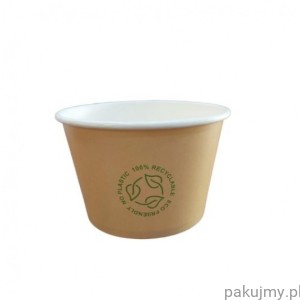 Pojemnik papierowy, 500ml, Ø115, brązowy, 50 szt 